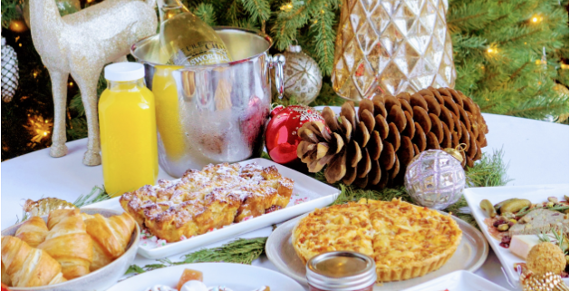 Image of a festive holiday brunch
