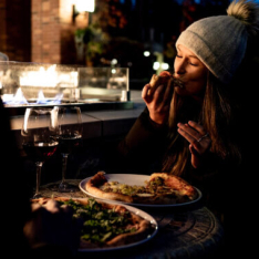 Image of couple dining